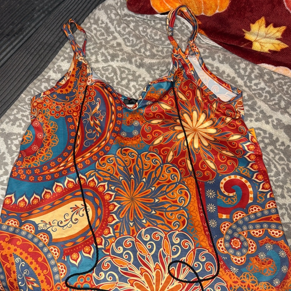 Paisley Floral Print Women's Top